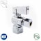 Thrifco Plumbing 1/2 Inch FIP x 3/8 Inch Comp Quarter Turn Brass Angle Stop Valve 4406462 - alternate 4